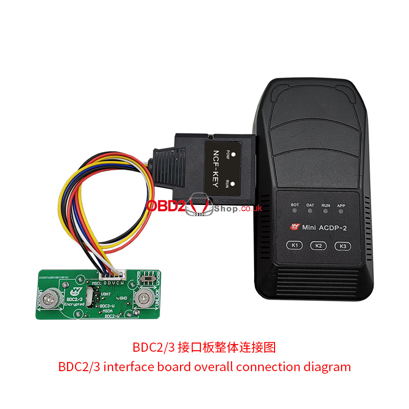 yanhua bmw copy interface board overall connection diagram 02