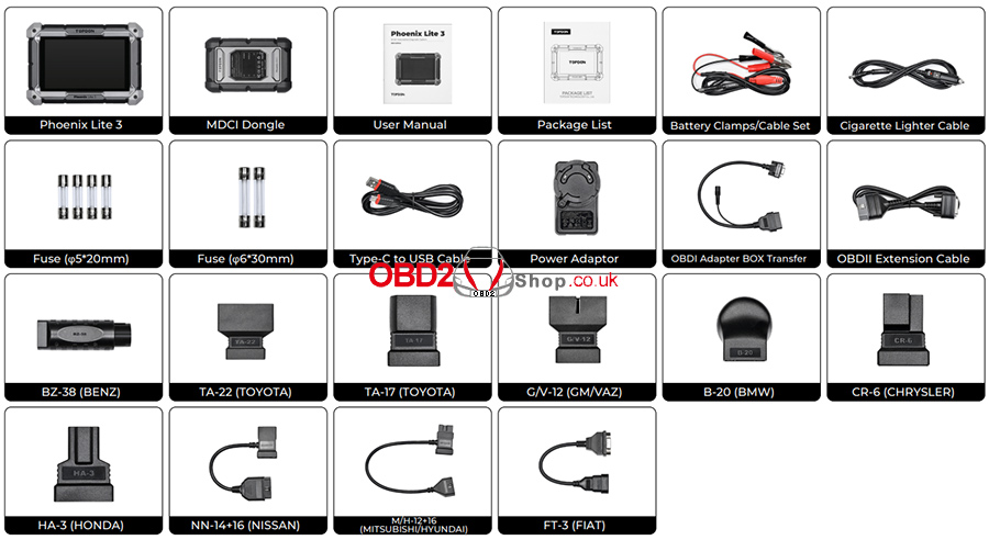 topdon phoenix lite 3 diagnostic tool 13