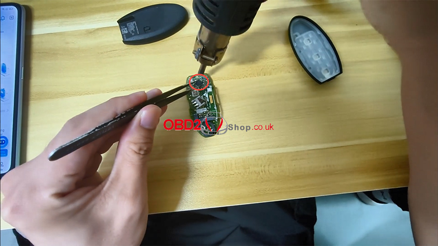 how to use keydiy 13# remote chip reading adapter 01