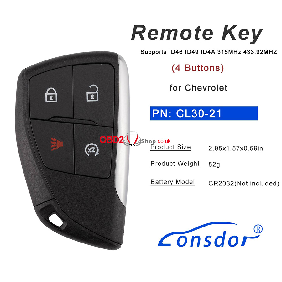 lonsdor cl30-21 remote key 01