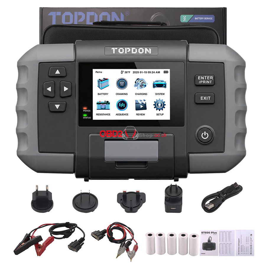 topdon bt600 plus battery tester 12