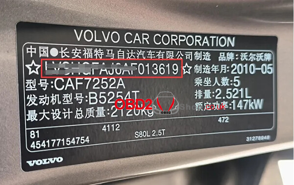 how to use cg100 to do mileage repair for volvo s80l 01